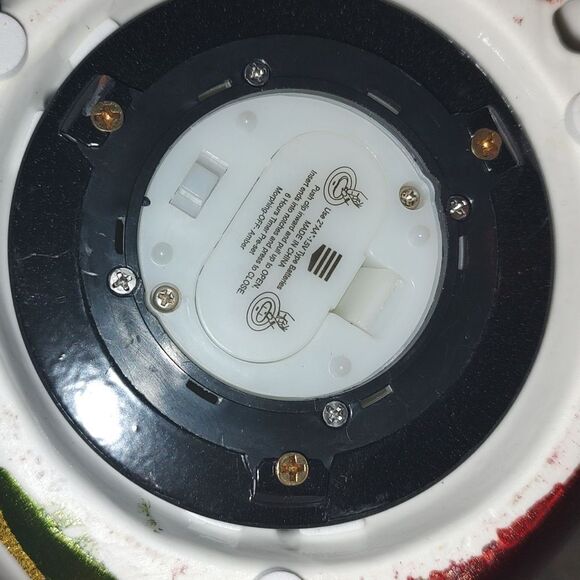 QVC Home Reflections Ceramic SNOWMAN Luminary with Flameless Candle in Gift Box  - Picture 7 of 14